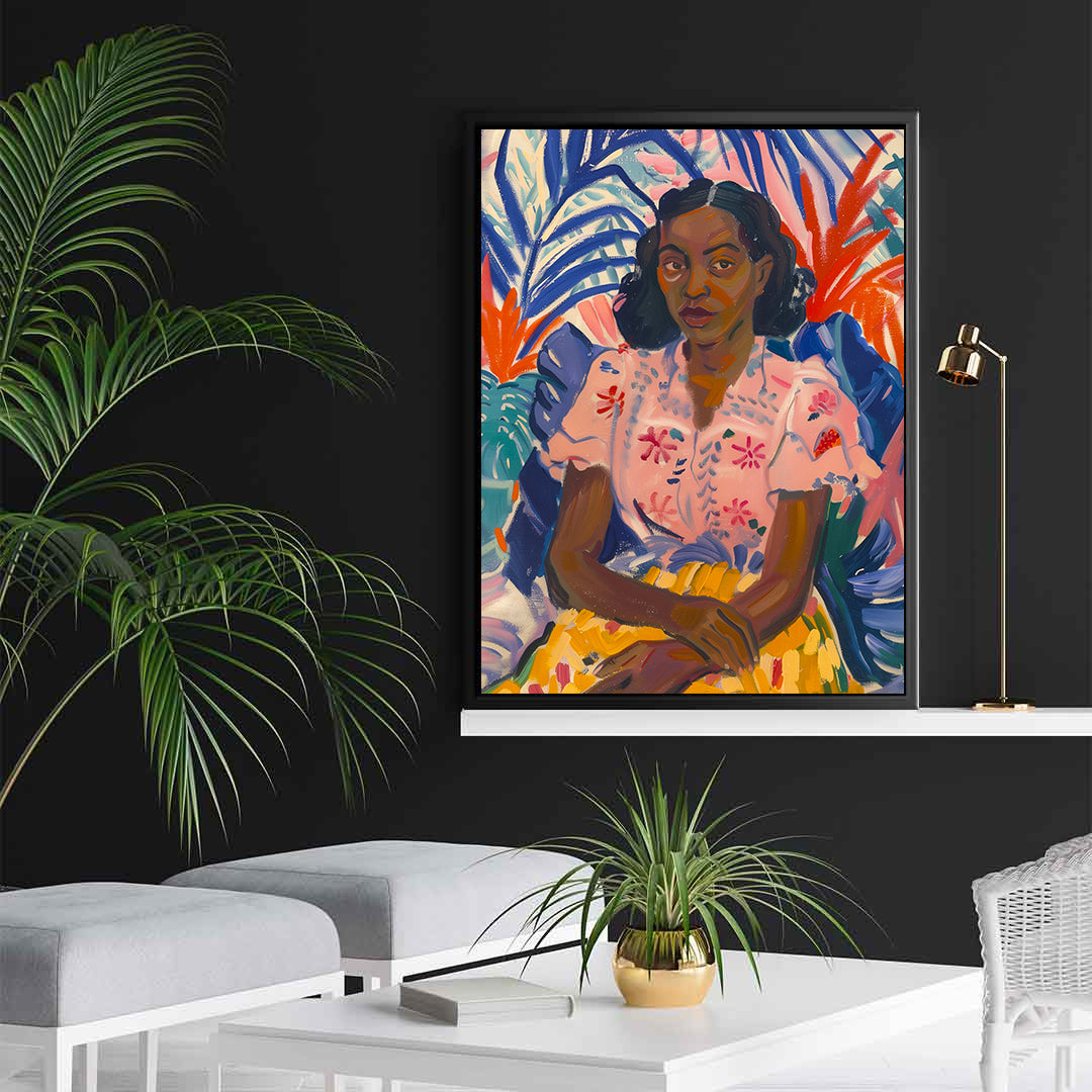 Leinwandbild - Brennende Kerze