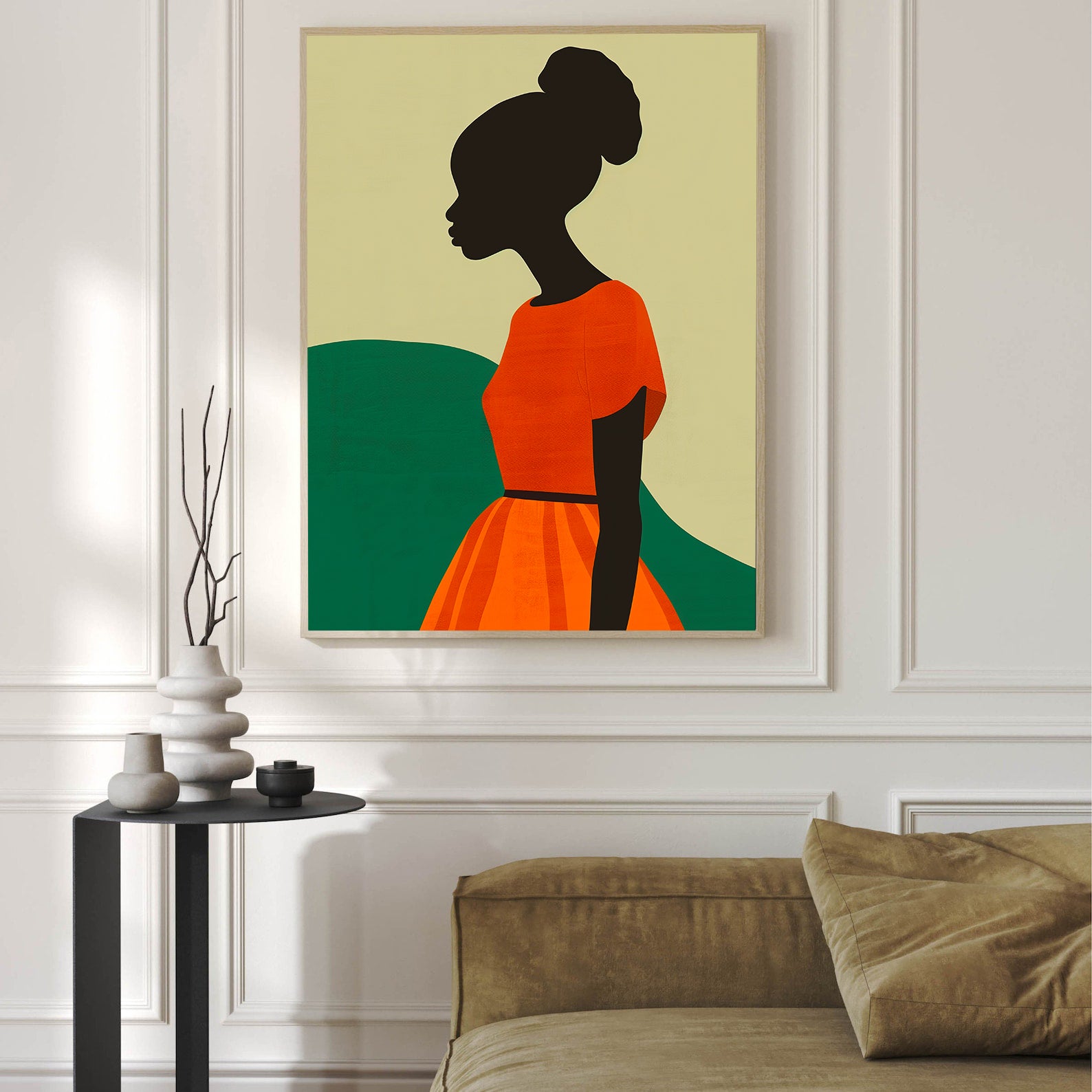 Leinwandbild - Brennende Kerze