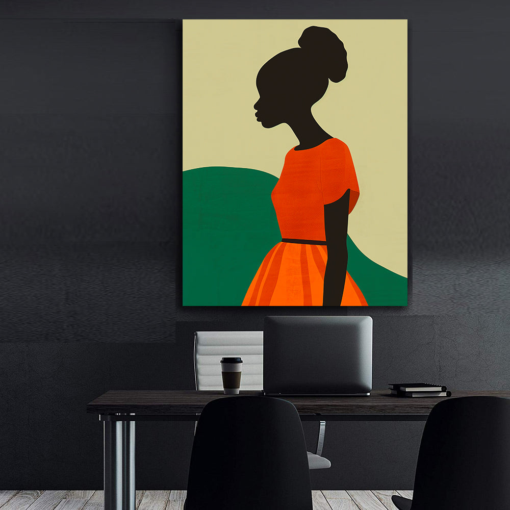 Leinwandbild - Brennende Kerze