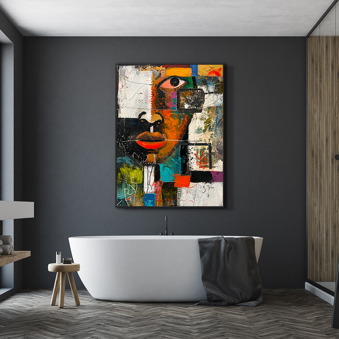 Leinwandbild - Brennende Kerze