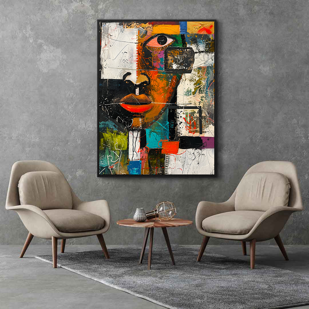 Leinwandbild - Brennende Kerze