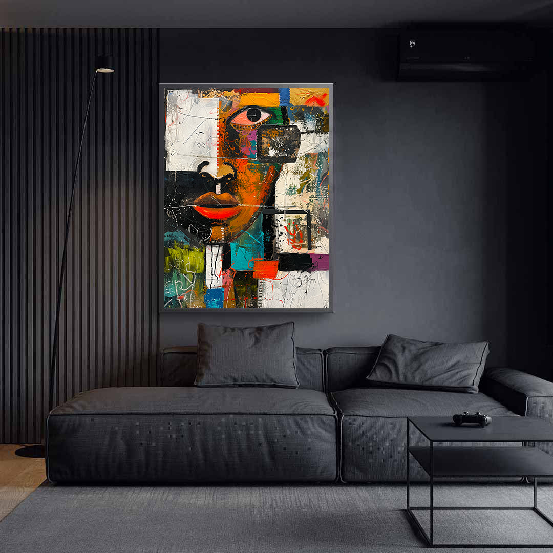 Leinwandbild - Brennende Kerze