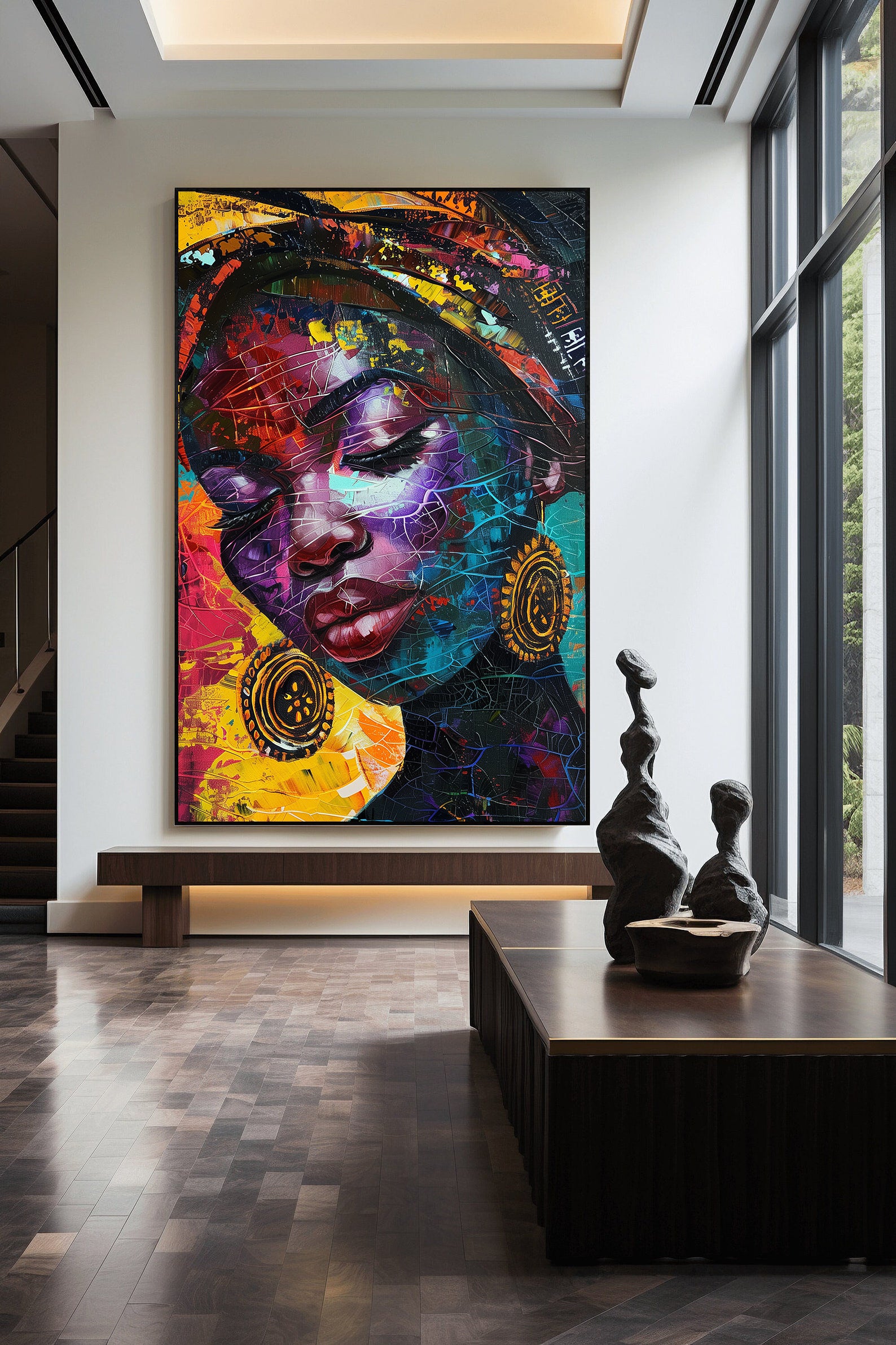 Tablou Canvas - Portret Femeie Africană