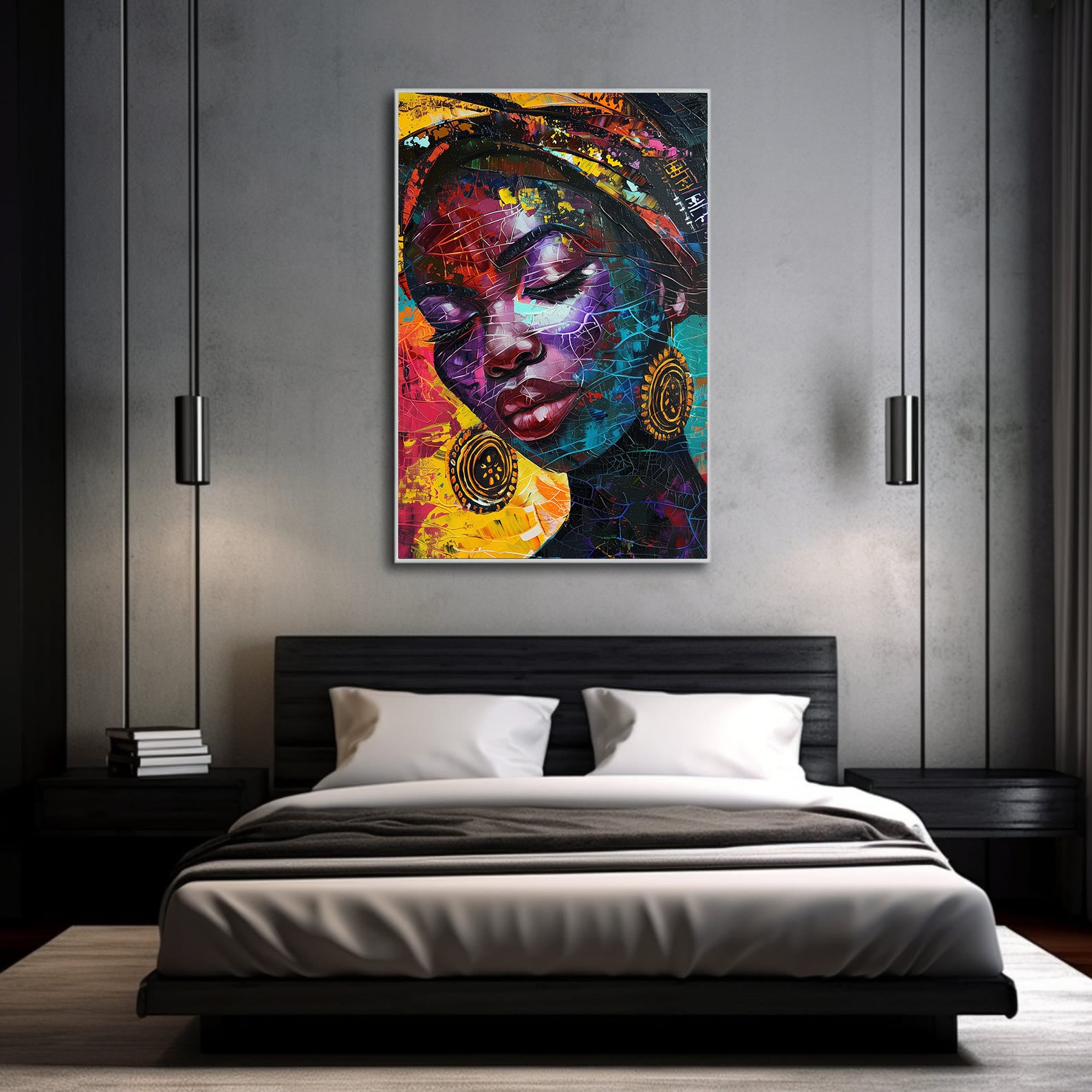 Tablou Canvas - Portret Femeie Africană