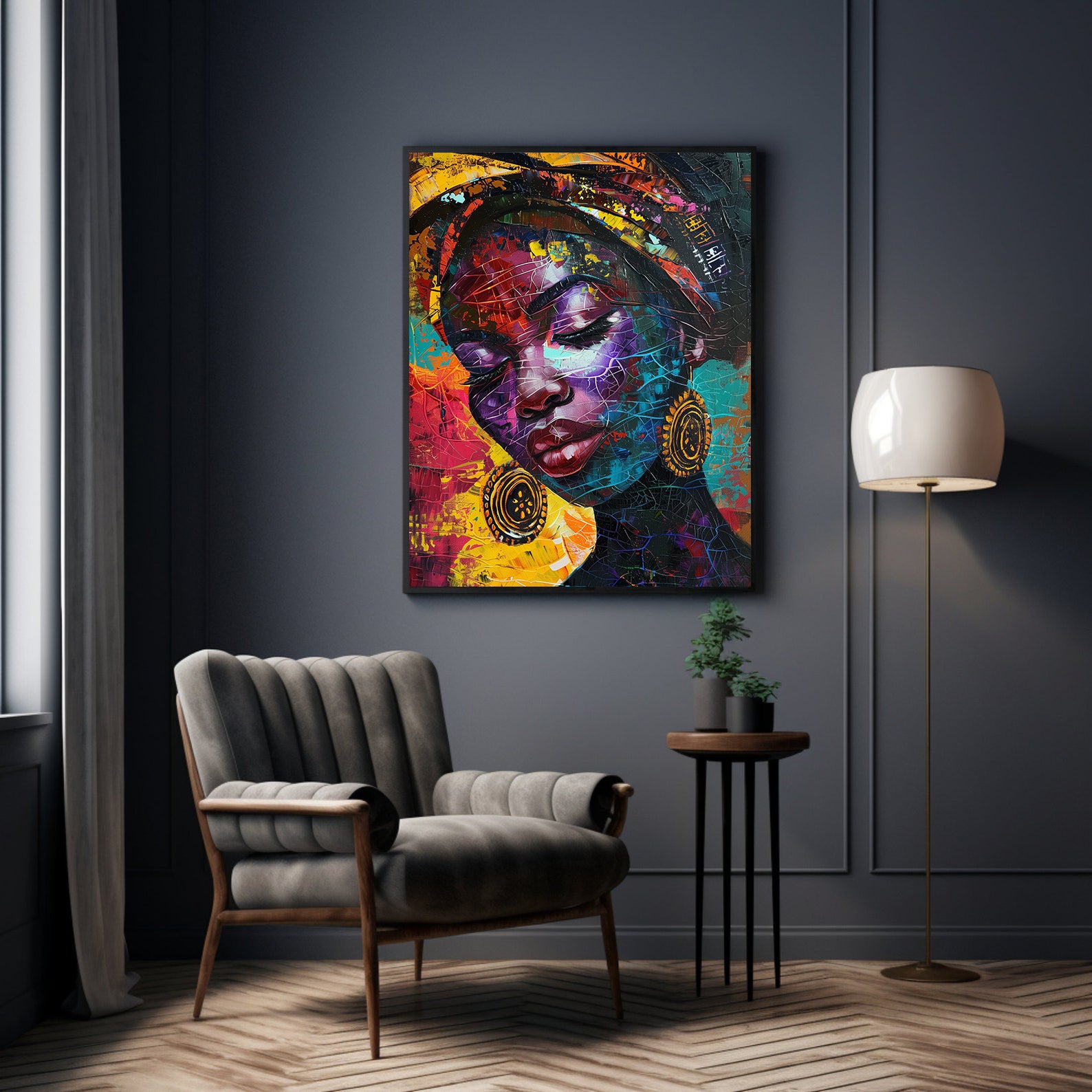 Tablou Canvas - Portret Femeie Africană