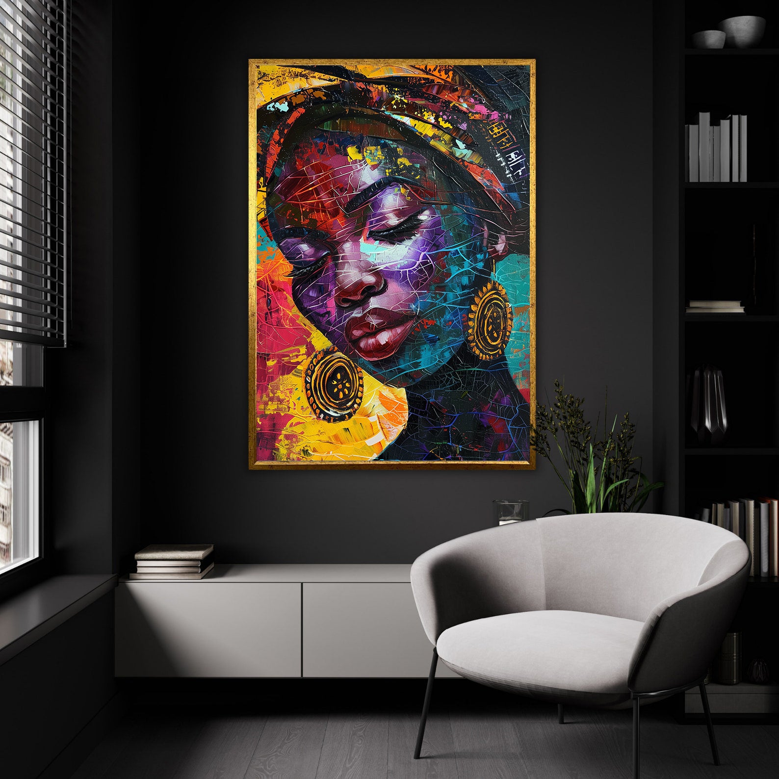 Tablou Canvas - Portret Femeie Africană