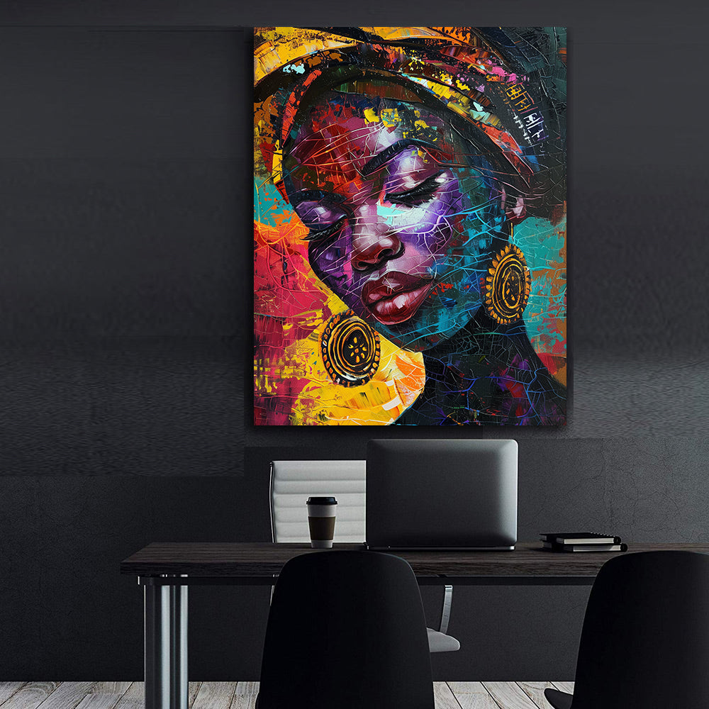 Tablou Canvas - Portret Femeie Africană