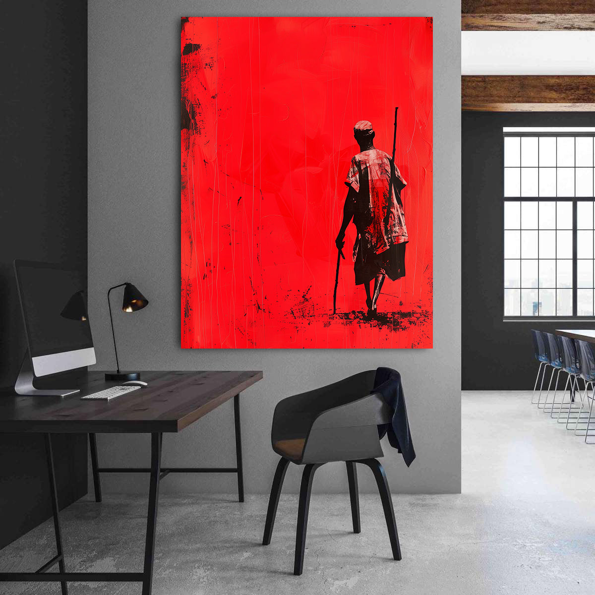 Peinture sur toile - Bougie allumée