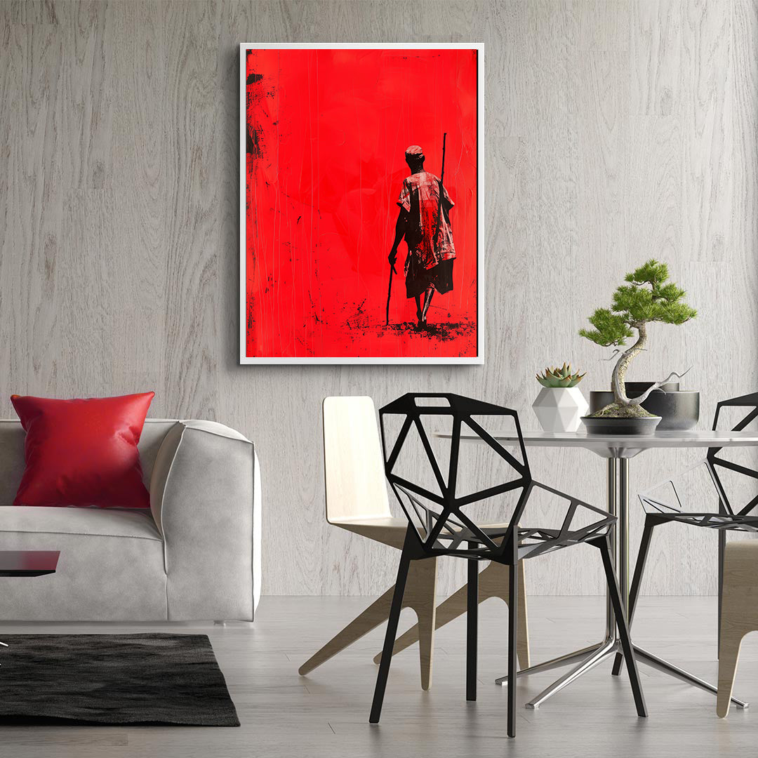 Peinture sur toile - Bougie allumée
