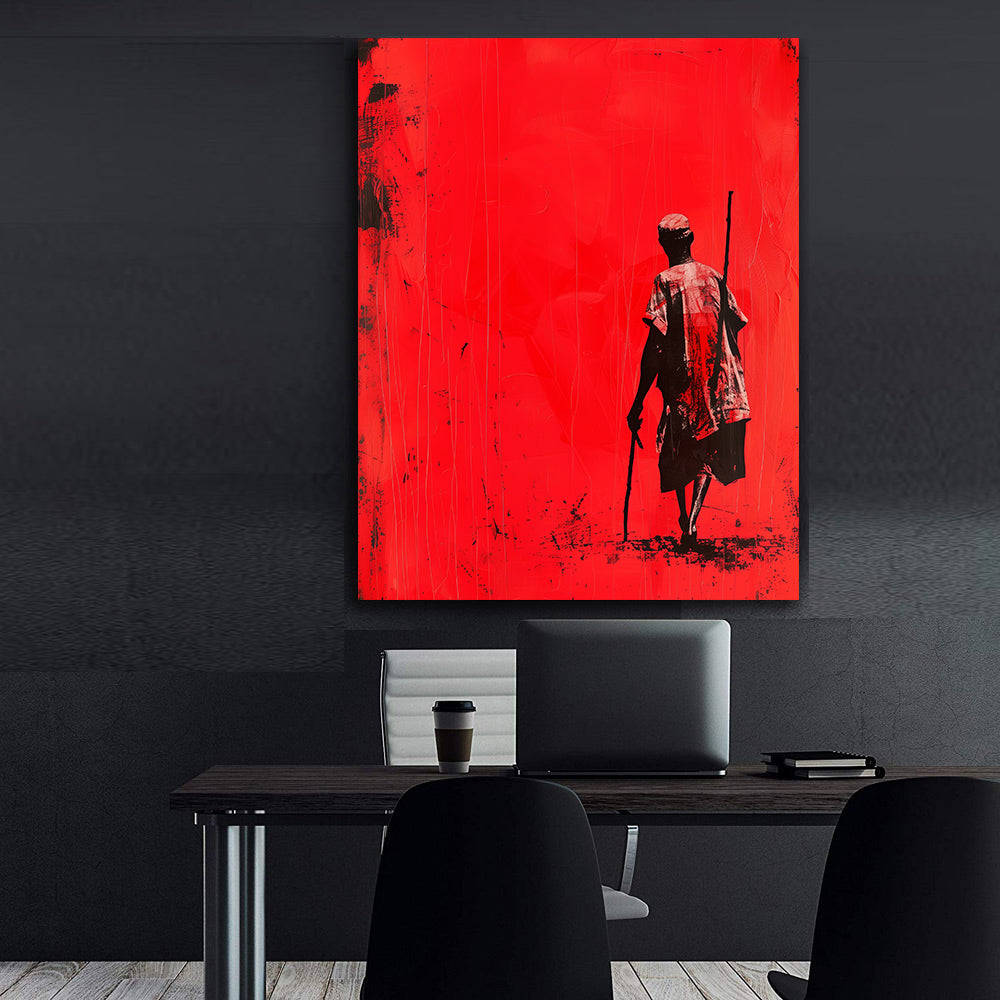 Peinture sur toile - Bougie allumée