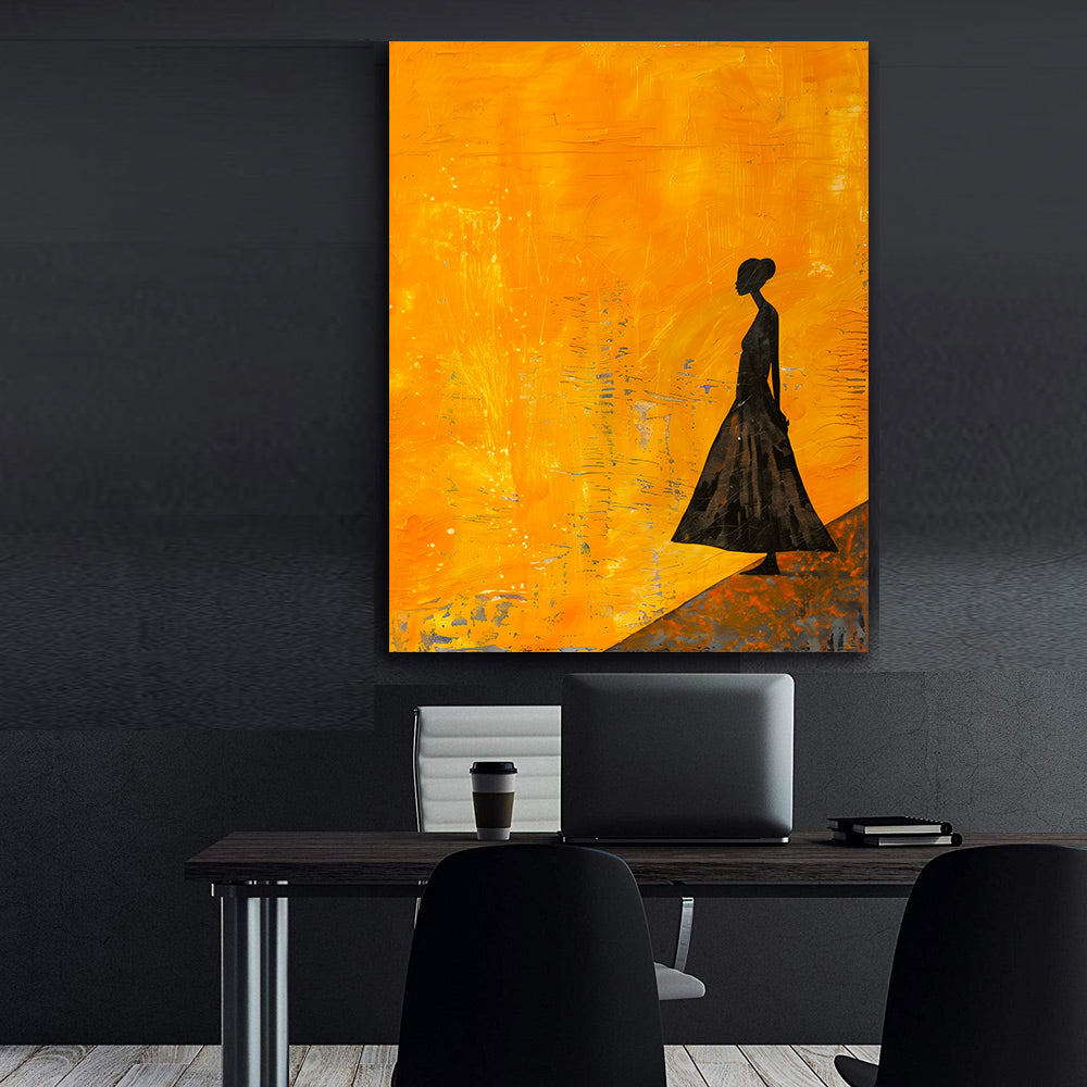 Leinwandbild - Brennende Kerze