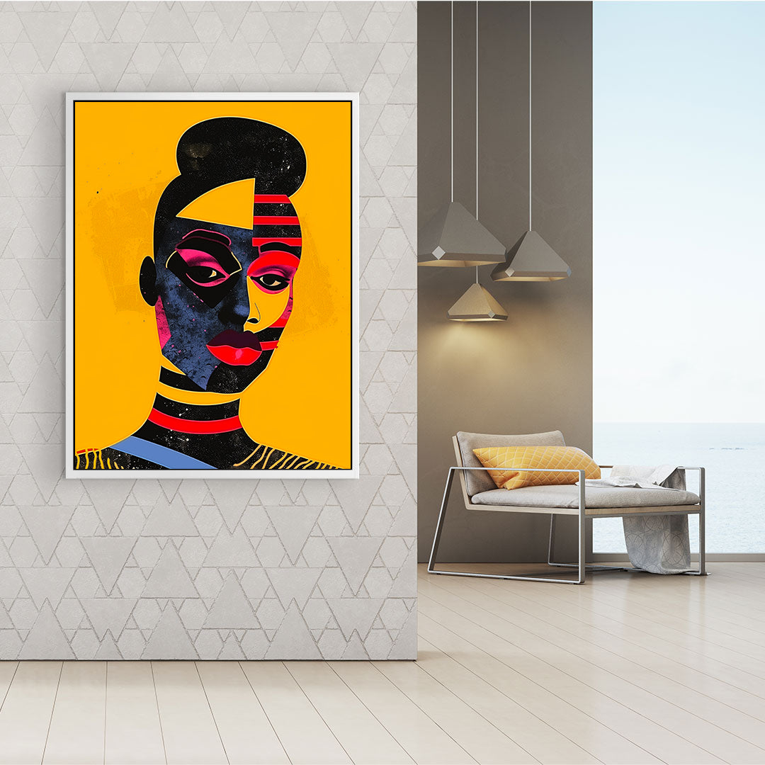 Leinwandbild - Brennende Kerze