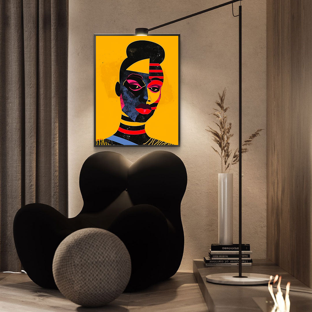 Leinwandbild - Brennende Kerze