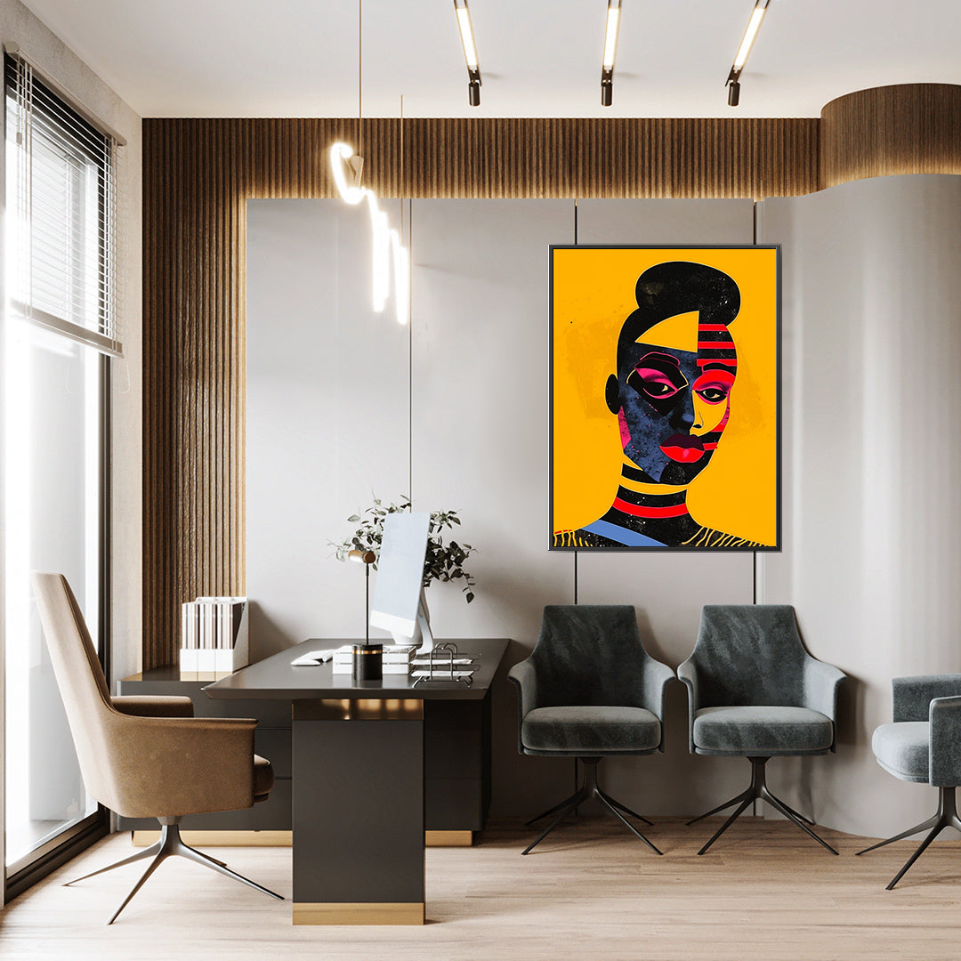 Leinwandbild - Brennende Kerze