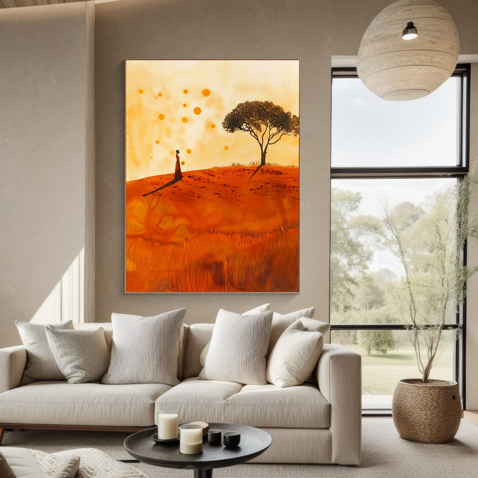 Leinwandbild - Brennende Kerze