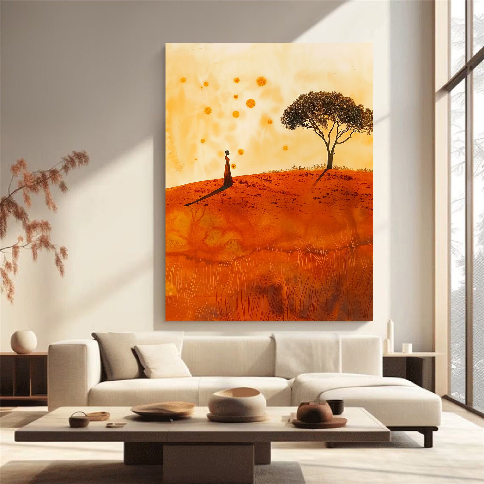 Leinwandbild - Brennende Kerze