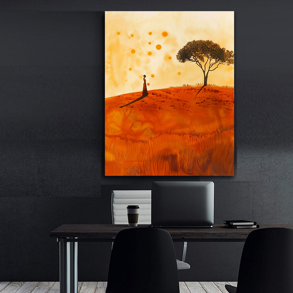 Leinwandbild - Brennende Kerze