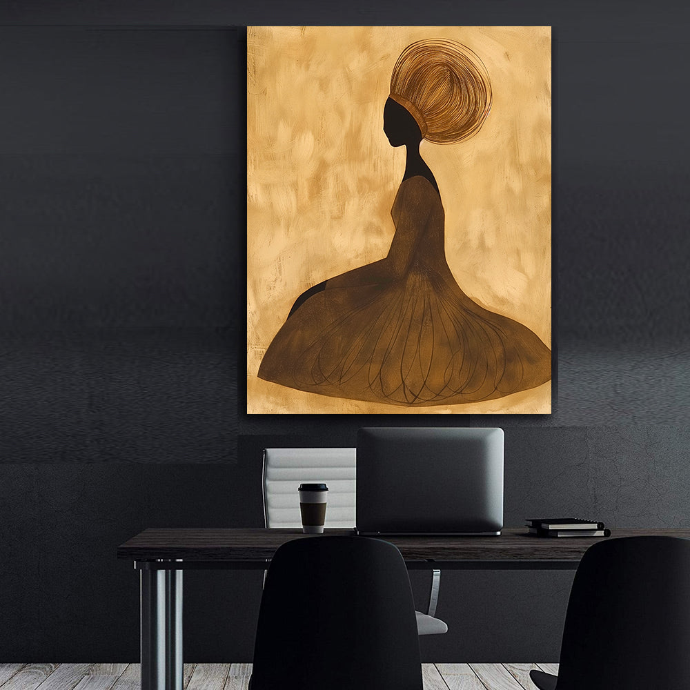 Leinwandbild - Brennende Kerze