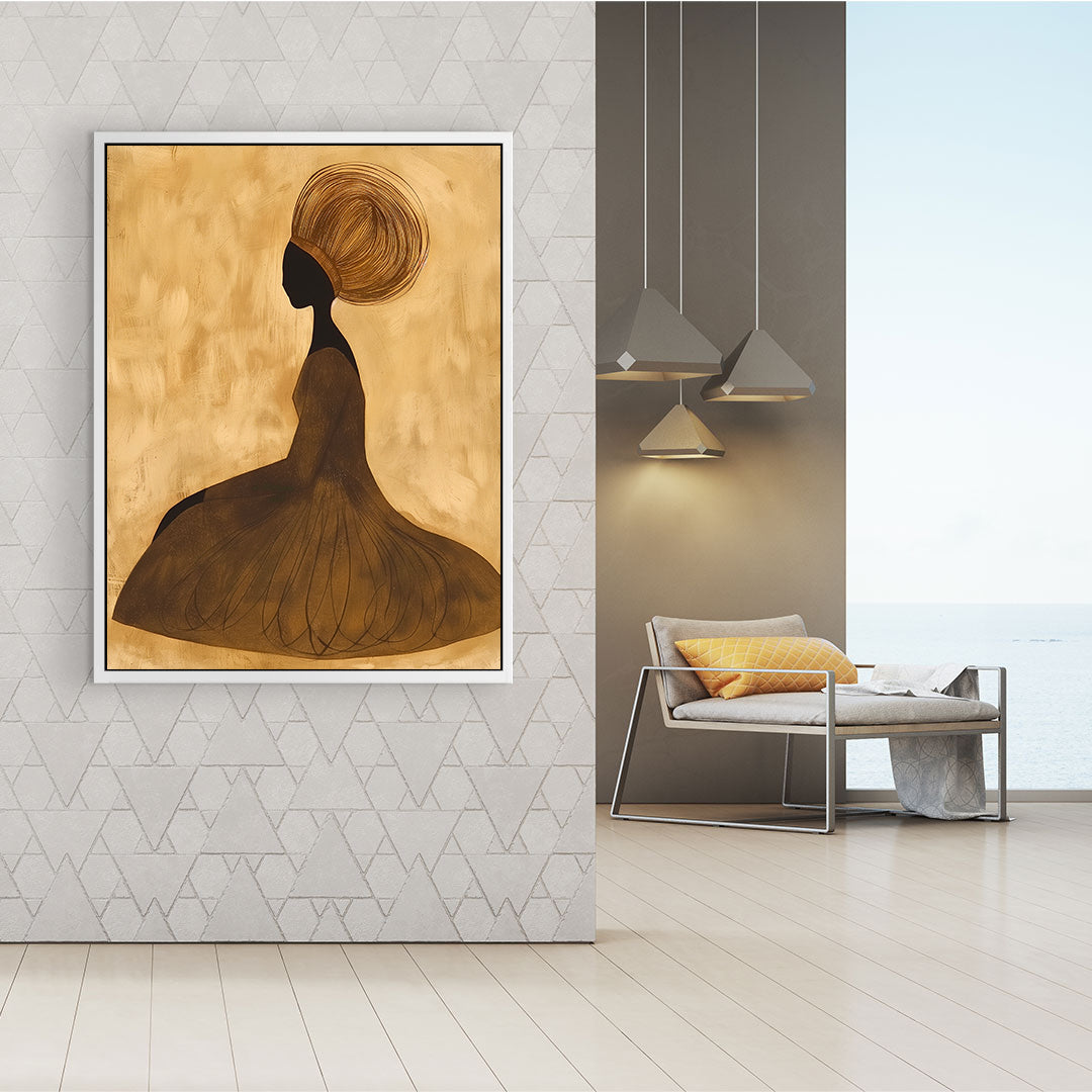 Leinwandbild - Brennende Kerze