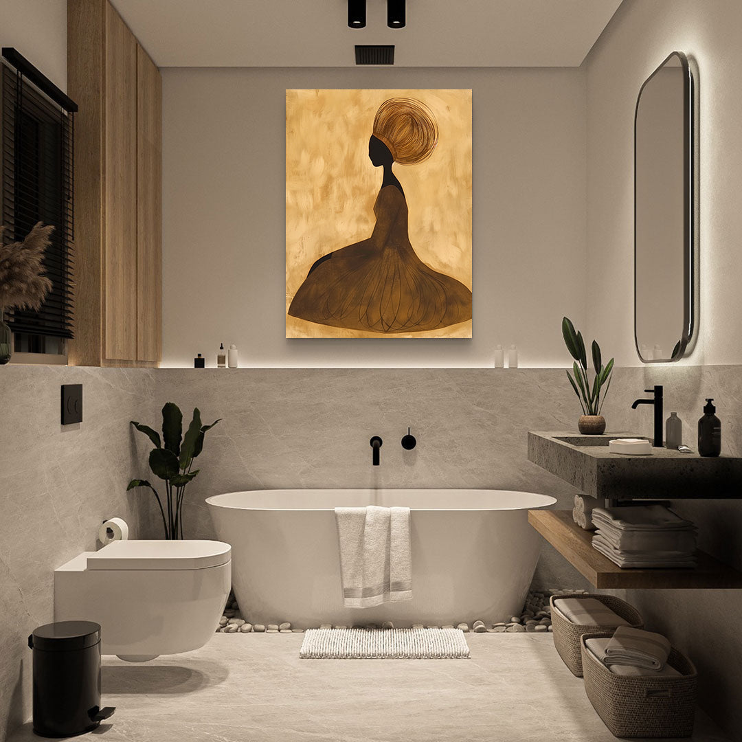 Leinwandbild - Brennende Kerze