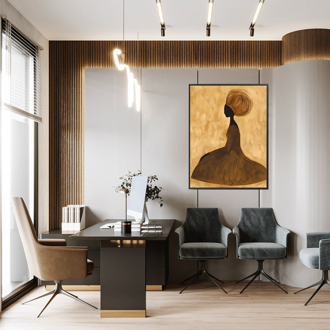 Leinwandbild - Brennende Kerze