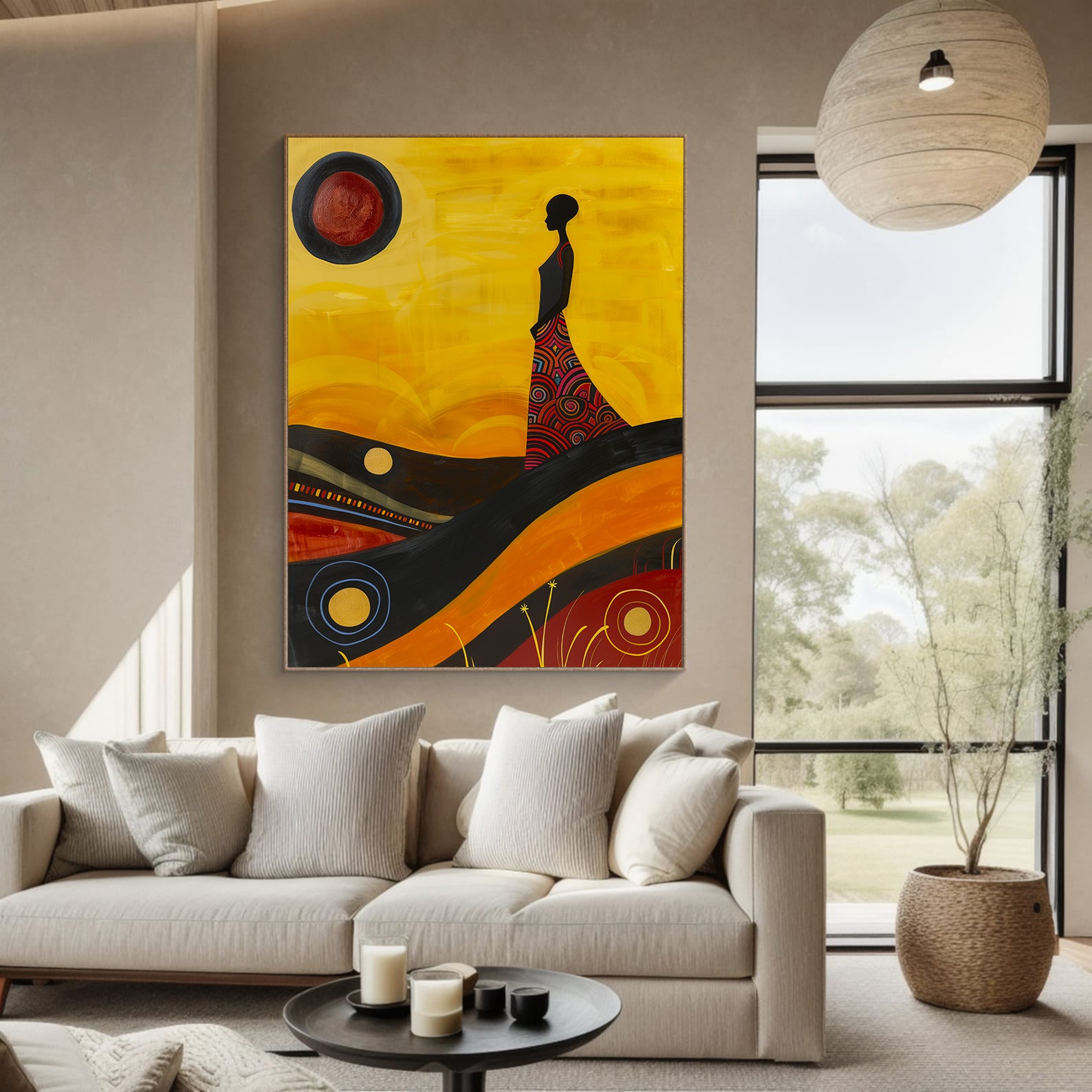 Leinwandbild - Brennende Kerze