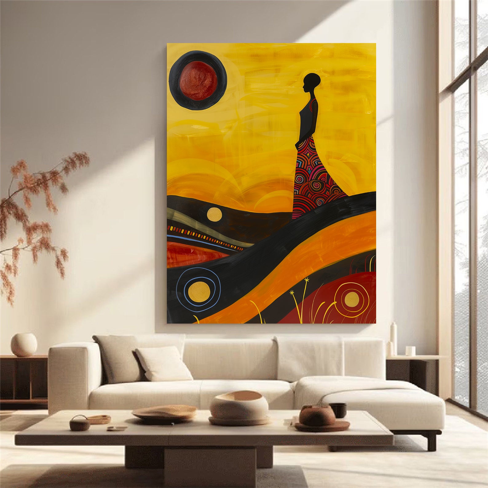 Leinwandbild - Brennende Kerze