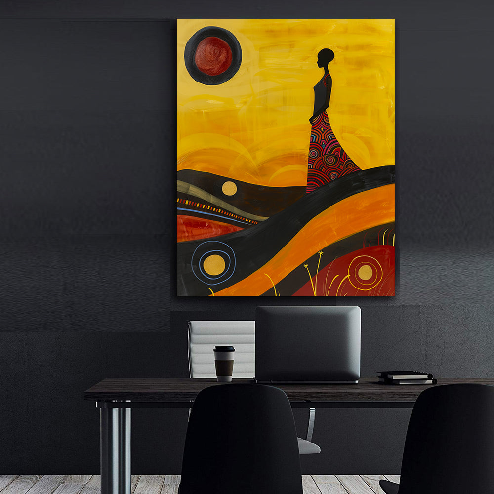 Leinwandbild - Brennende Kerze