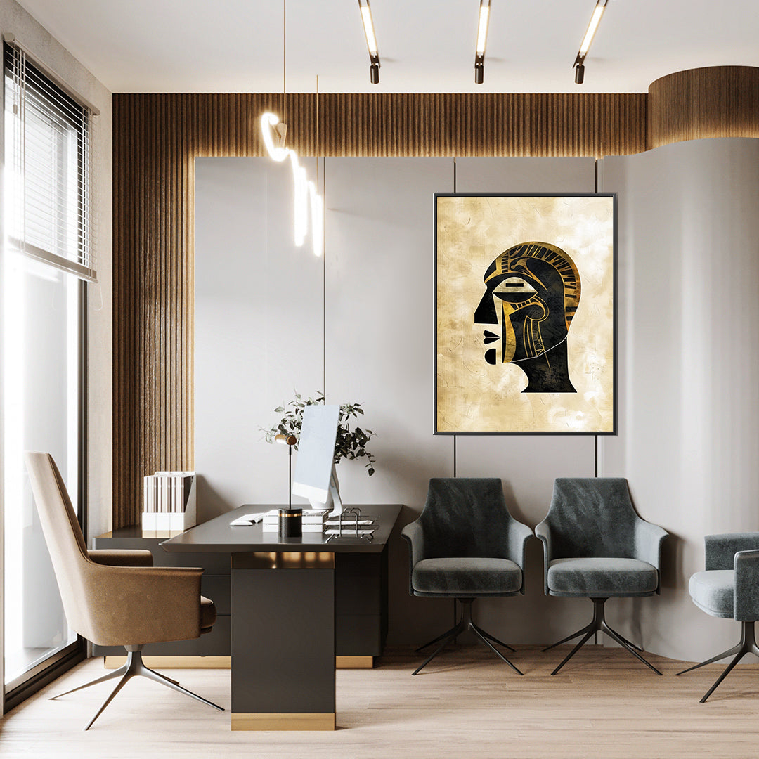 Leinwandbild - Brennende Kerze