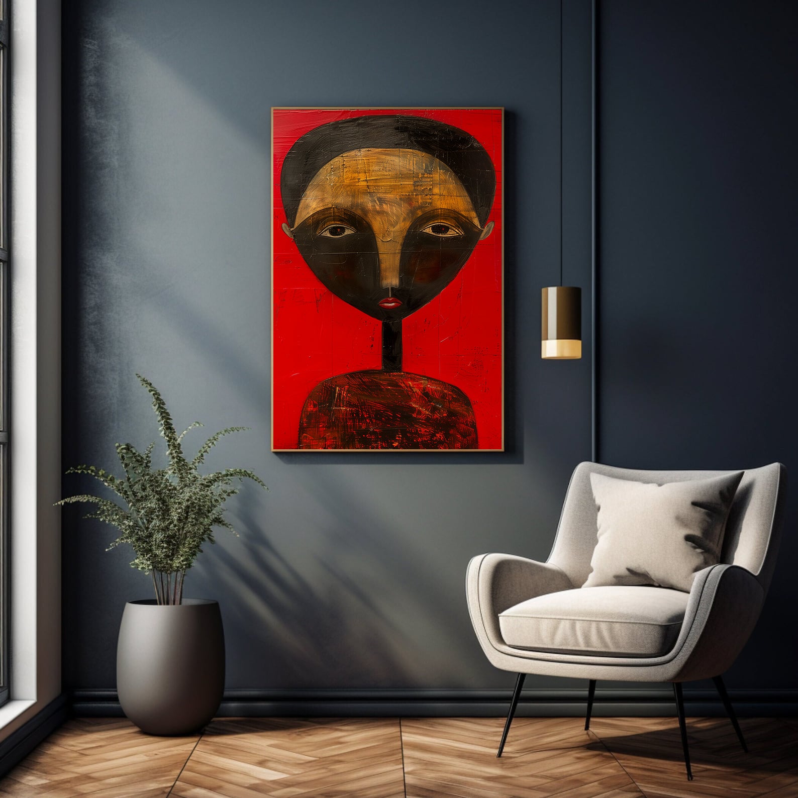 Leinwandbild - Brennende Kerze