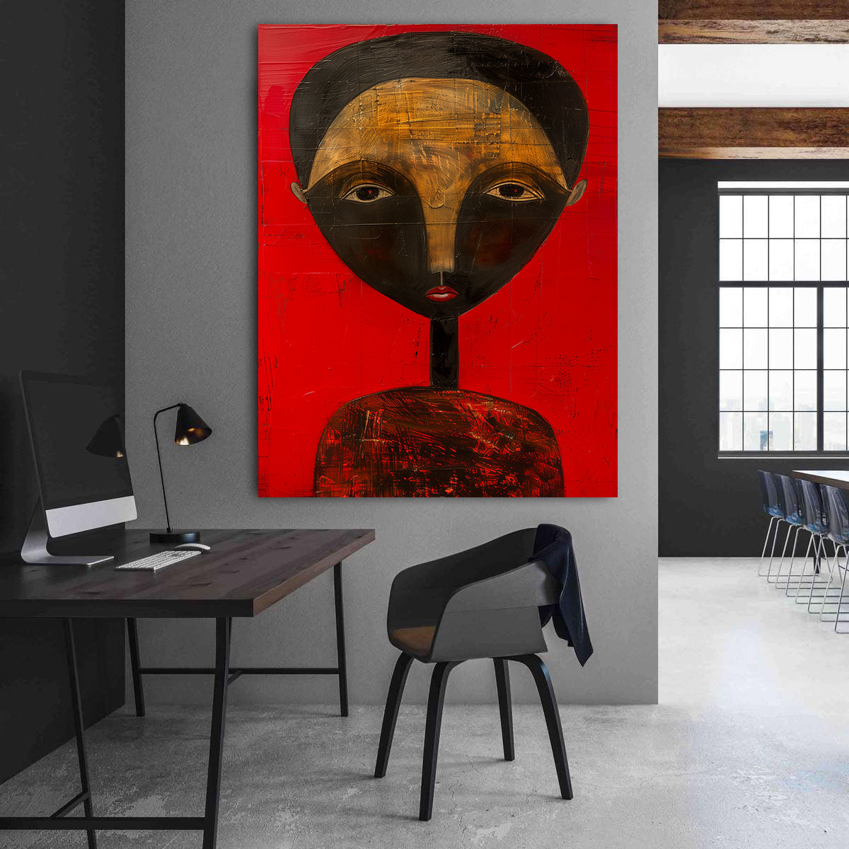 Leinwandbild - Brennende Kerze