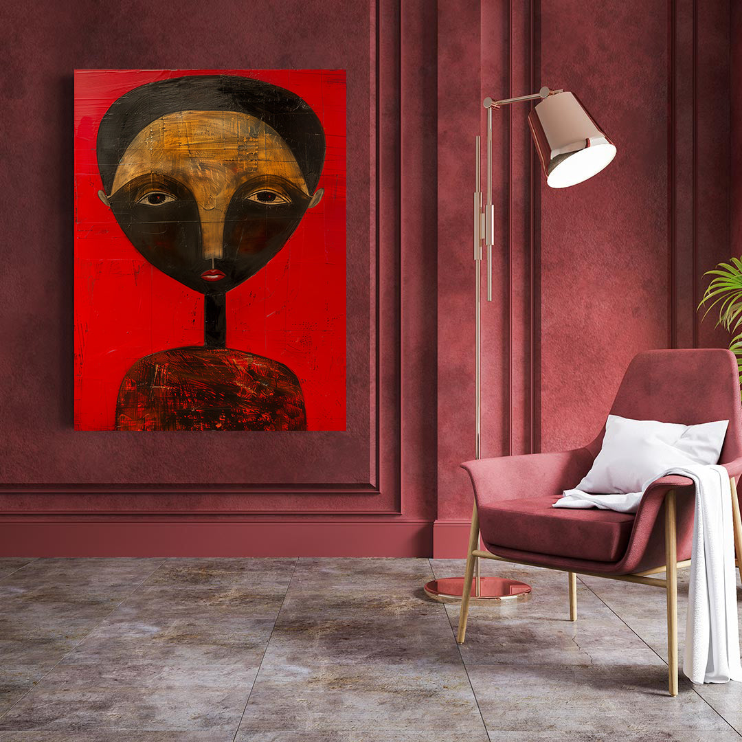 Leinwandbild - Brennende Kerze