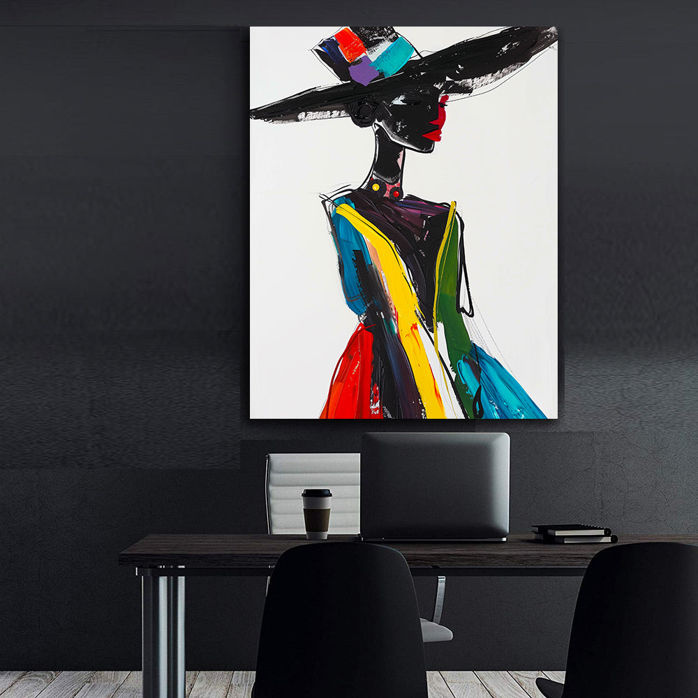 Leinwandbild - Brennende Kerze