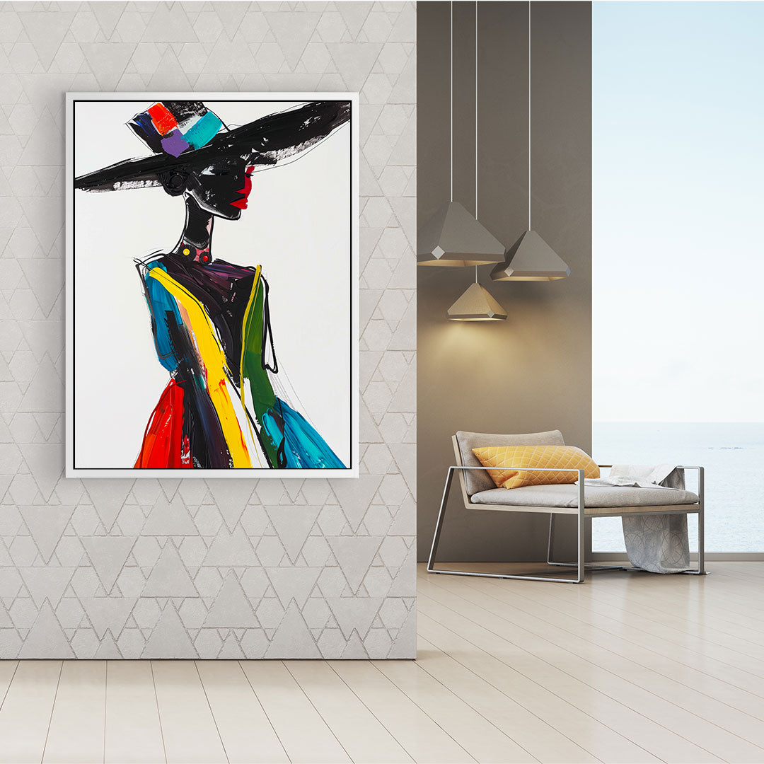 Leinwandbild - Brennende Kerze