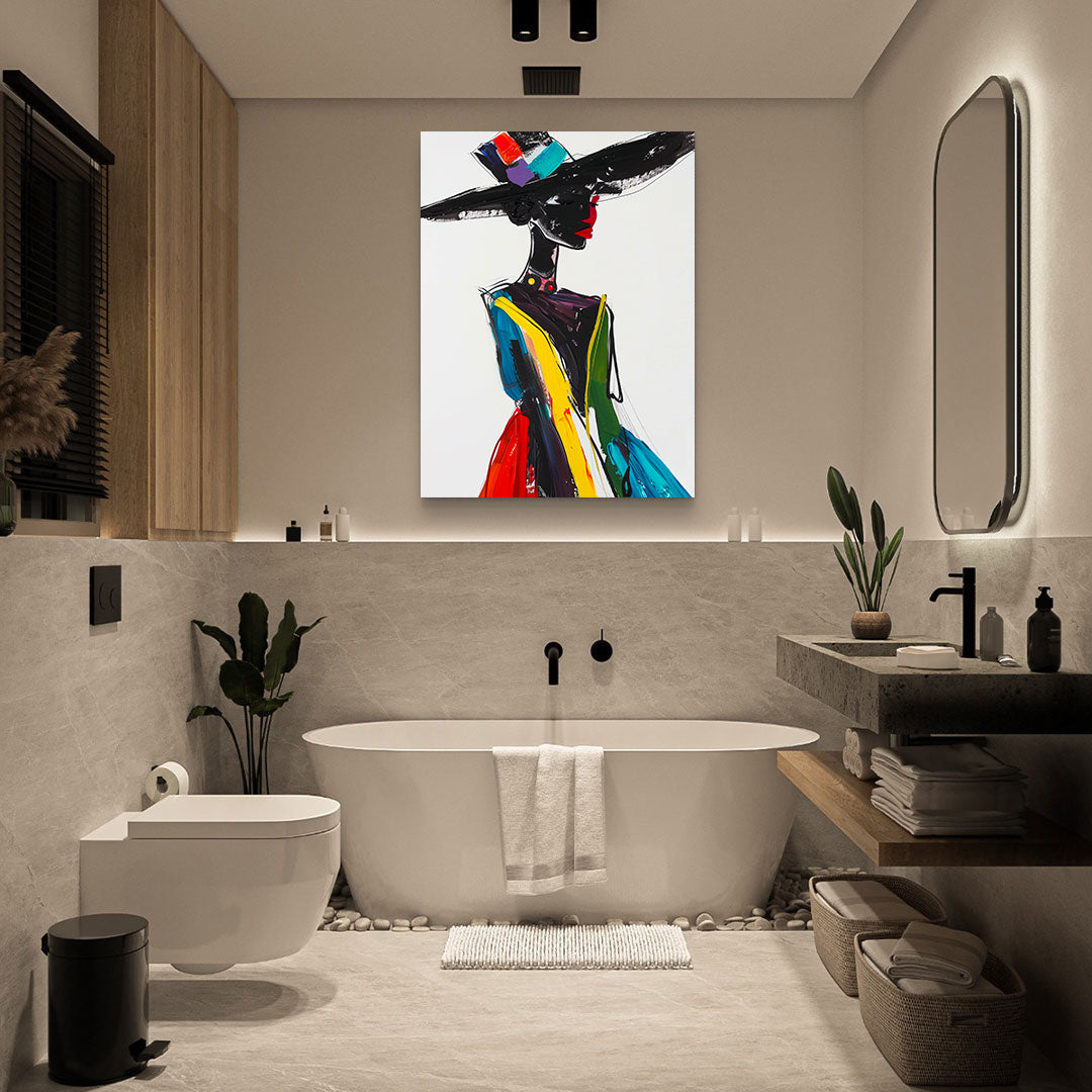 Leinwandbild - Brennende Kerze