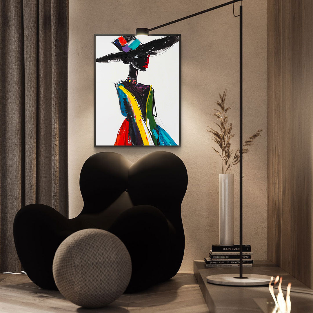 Leinwandbild - Brennende Kerze