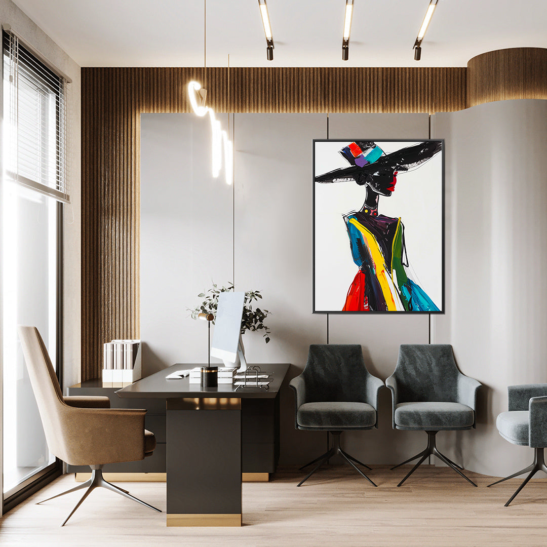 Leinwandbild - Brennende Kerze