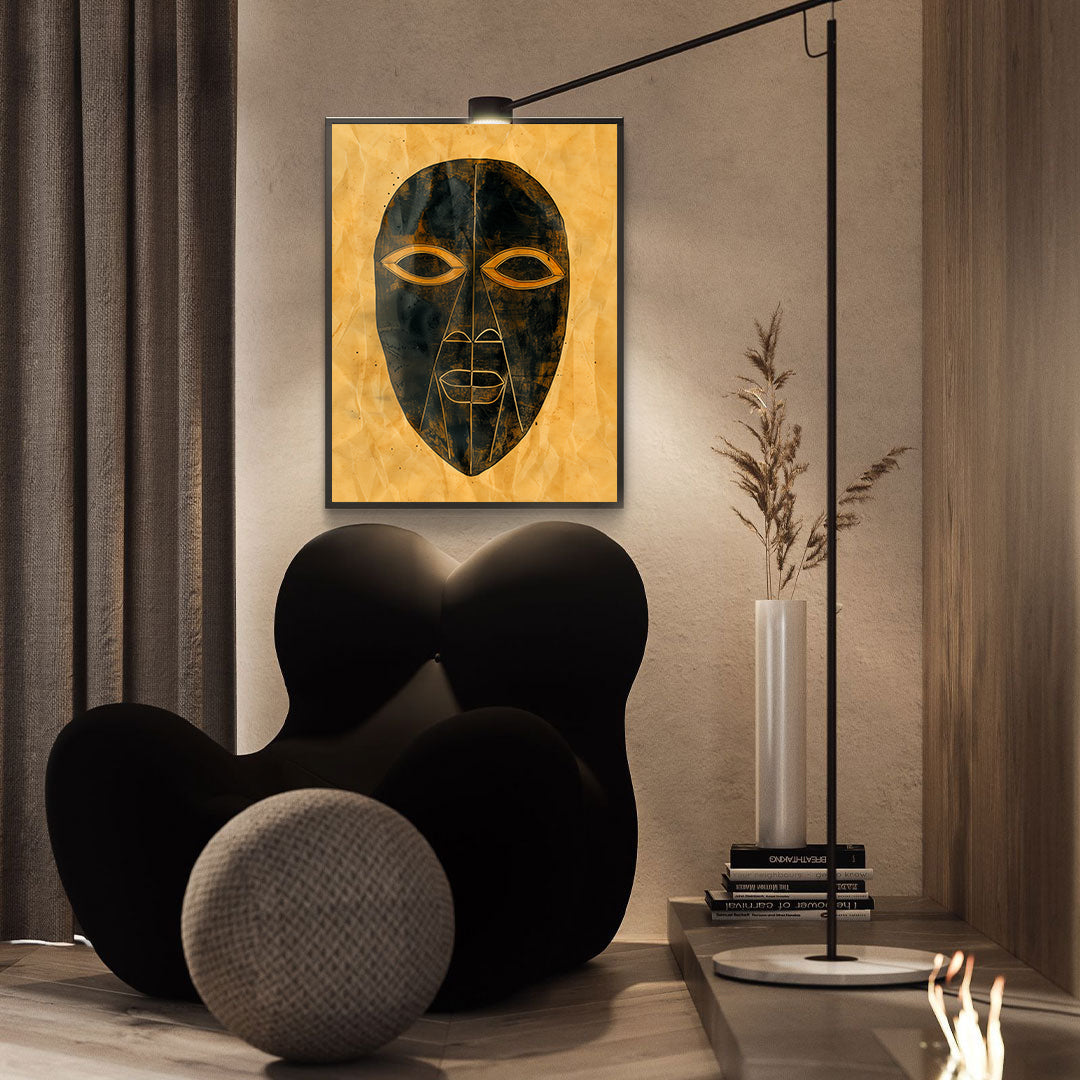 Leinwandbild - Brennende Kerze