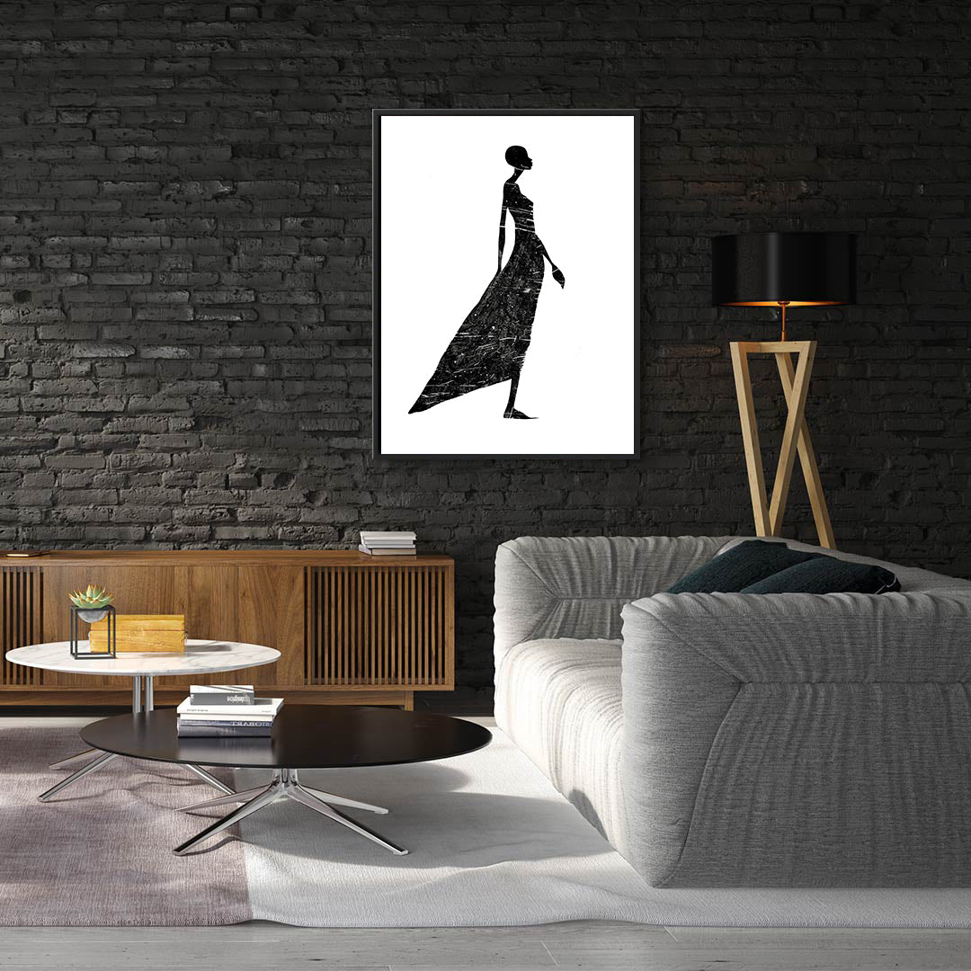 Leinwandbild - Brennende Kerze