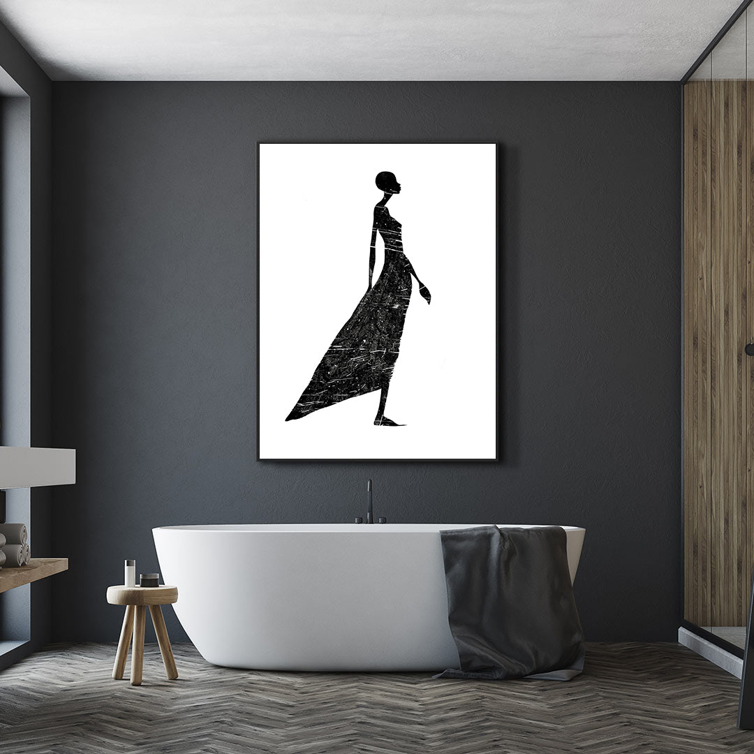 Leinwandbild - Brennende Kerze