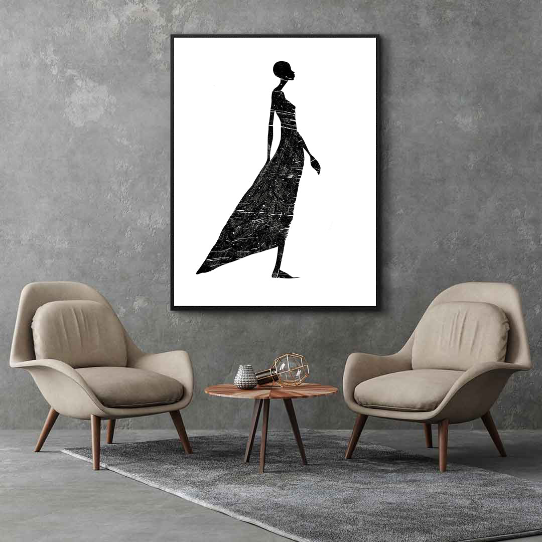 Leinwandbild - Brennende Kerze