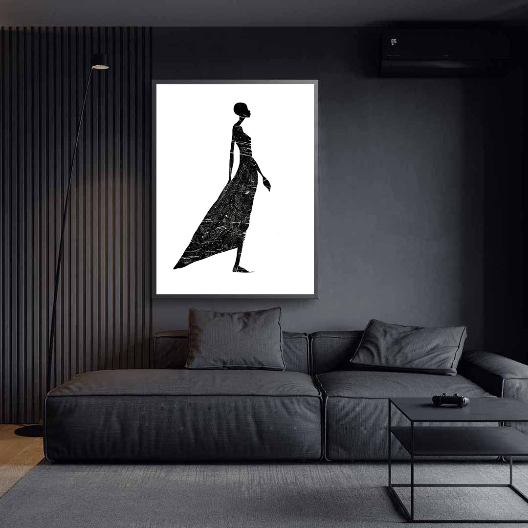 Leinwandbild - Brennende Kerze