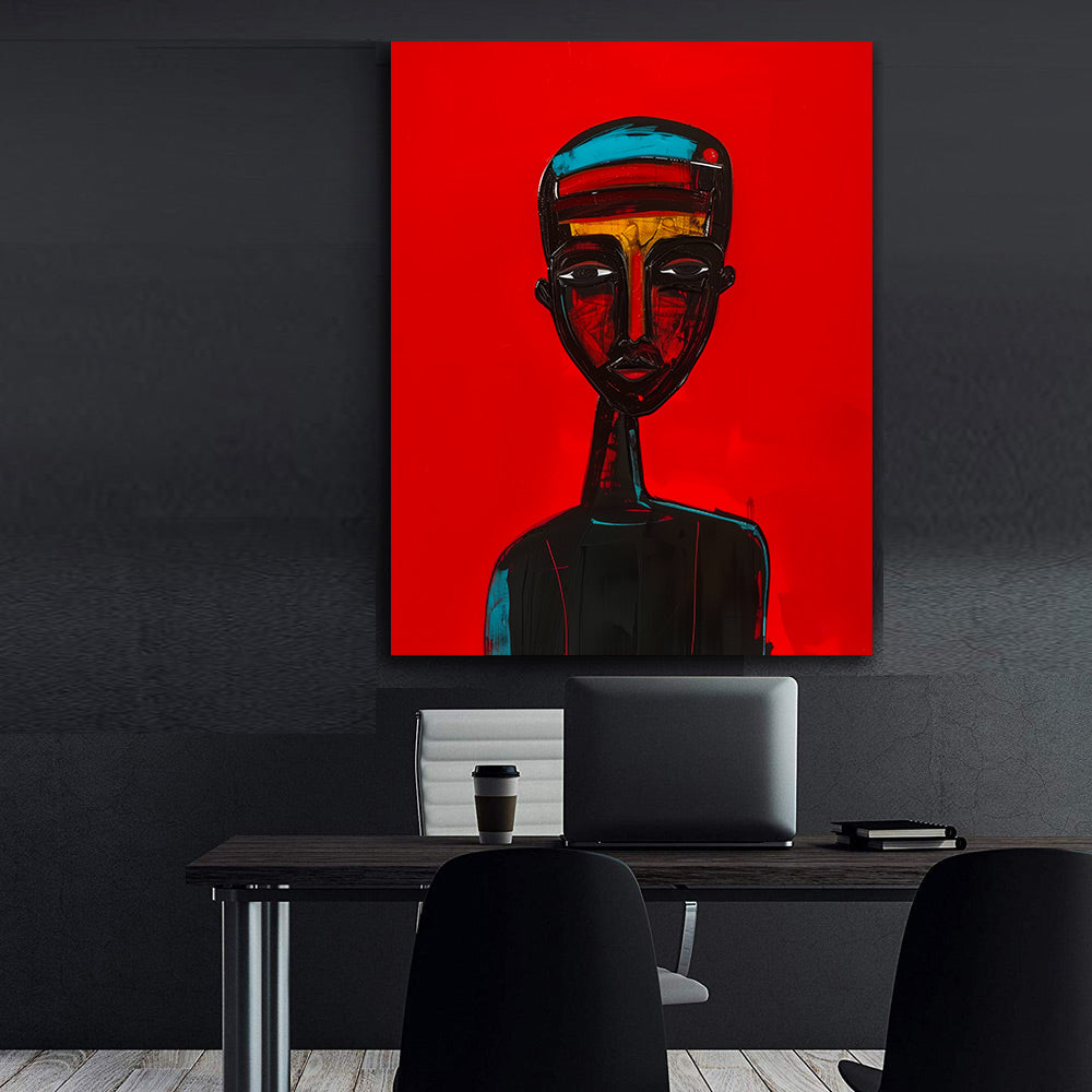 Leinwandbild - Brennende Kerze