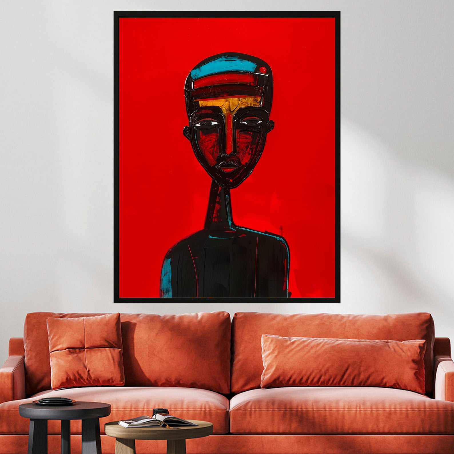 Leinwandbild - Brennende Kerze