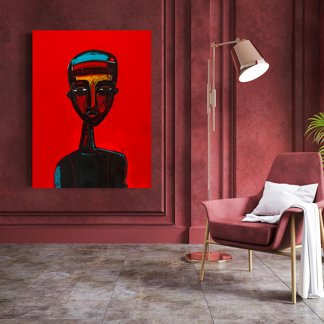 Leinwandbild - Brennende Kerze