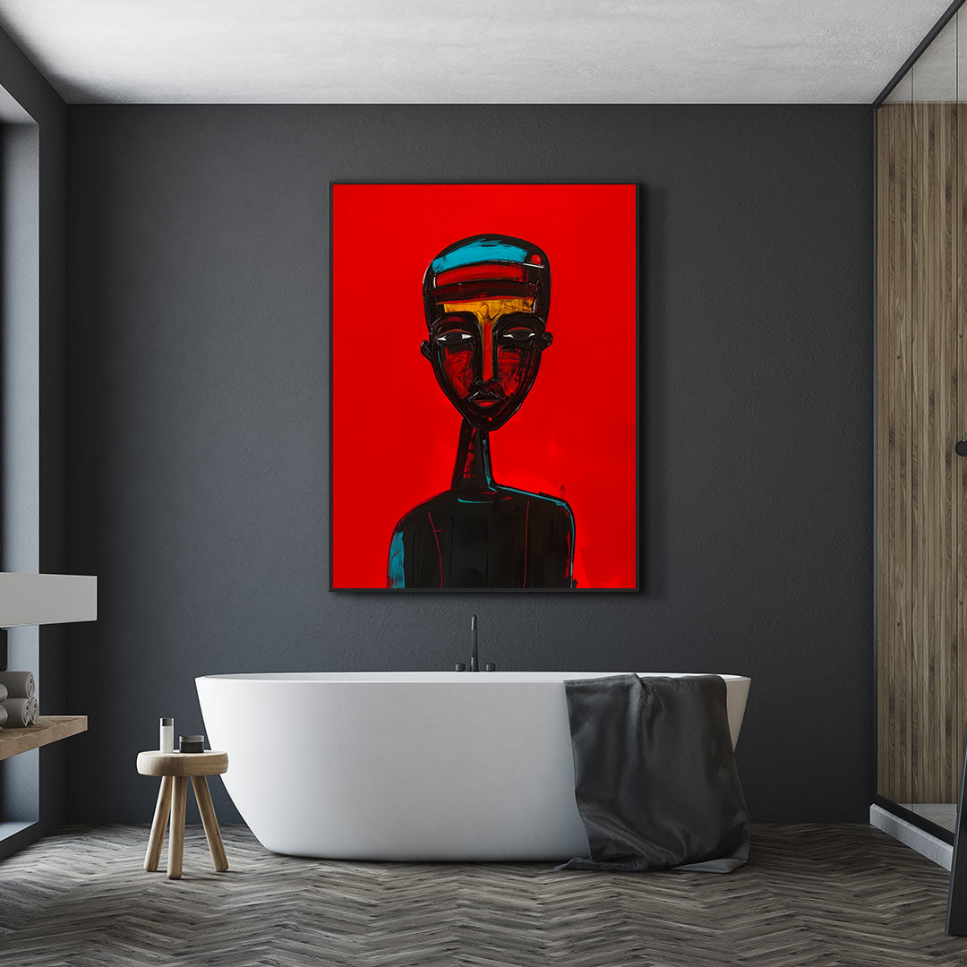 Leinwandbild - Brennende Kerze