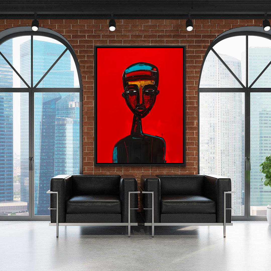 Leinwandbild - Brennende Kerze