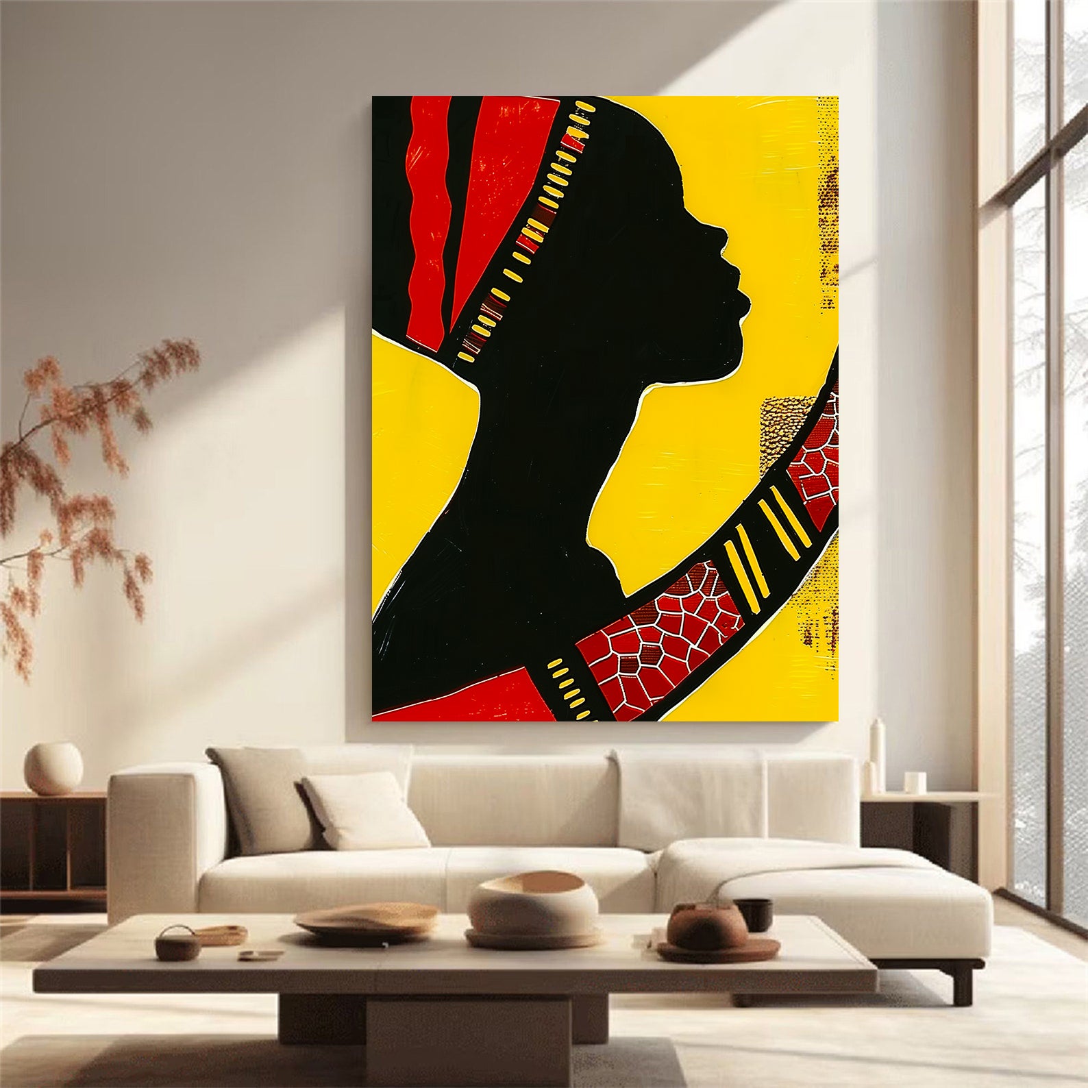 Leinwandbild - Brennende Kerze