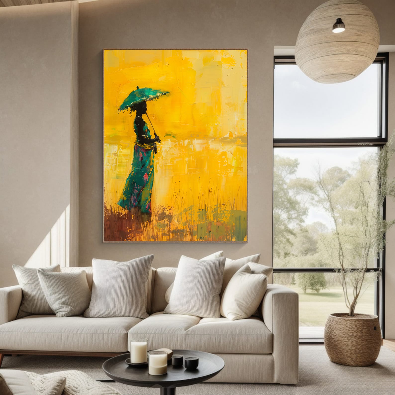 Leinwandbild - Brennende Kerze