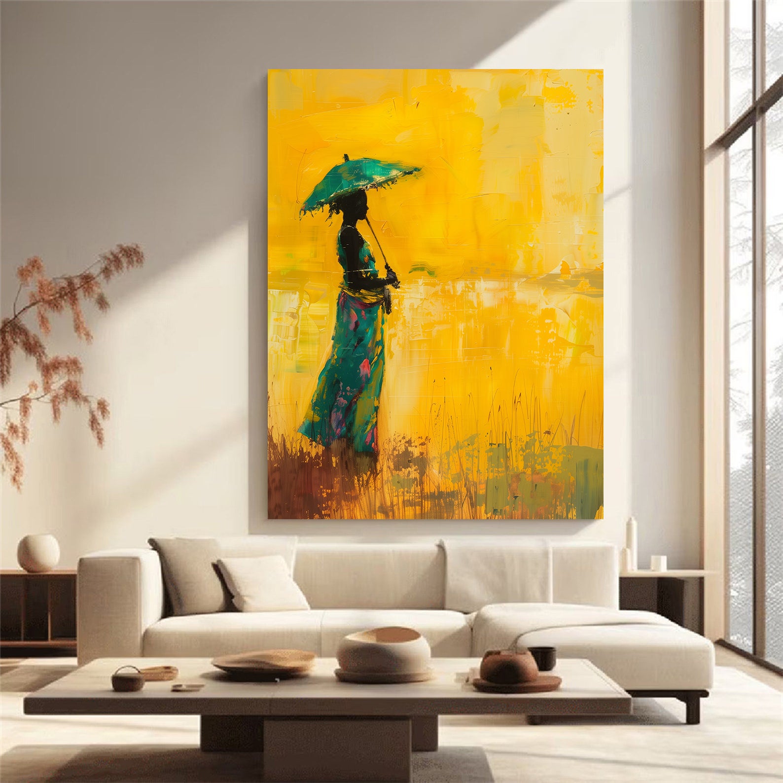 Leinwandbild - Brennende Kerze